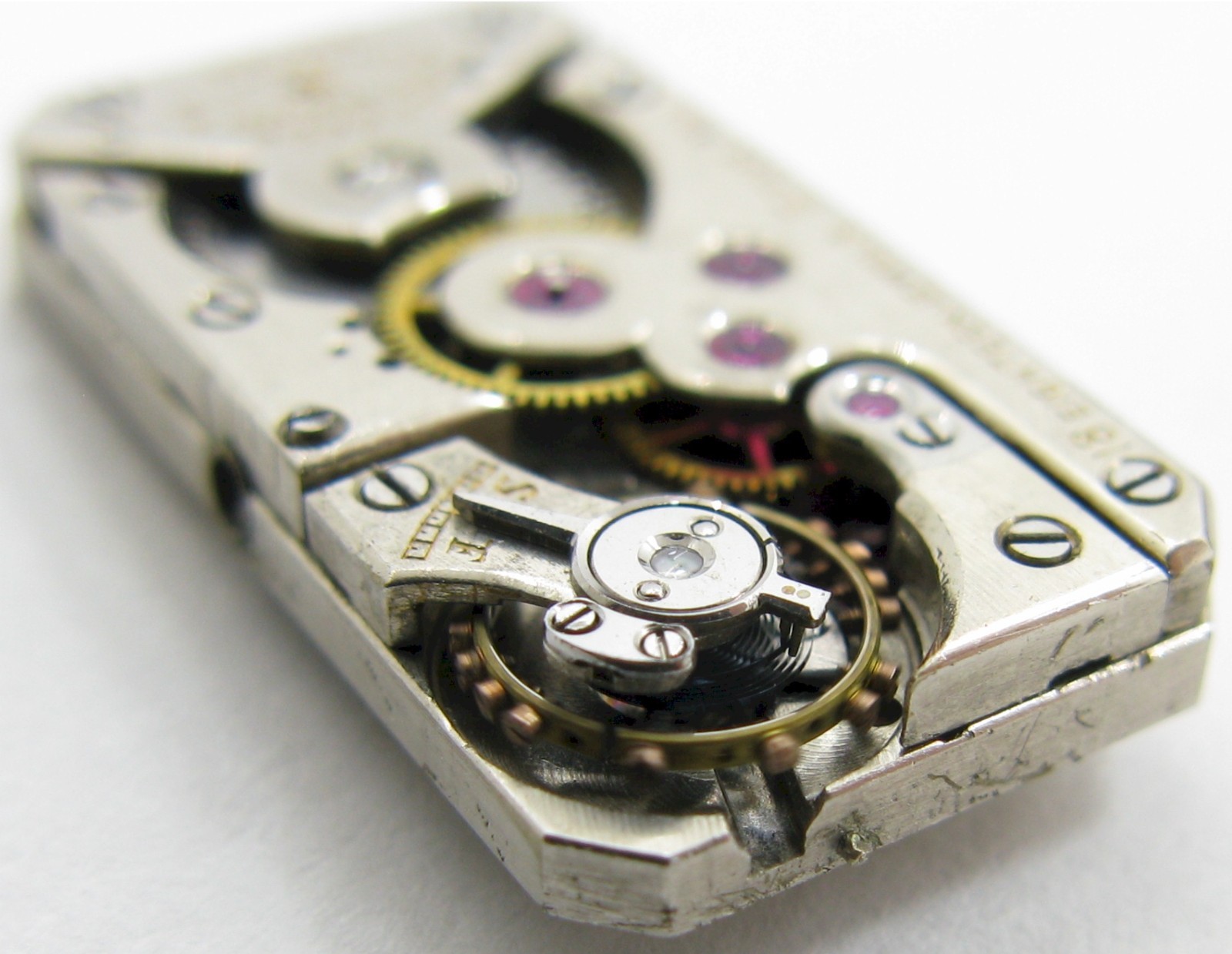 rectangle Lady Vacheron Watch Co. Movement 18 j. 5 adj. for parts …