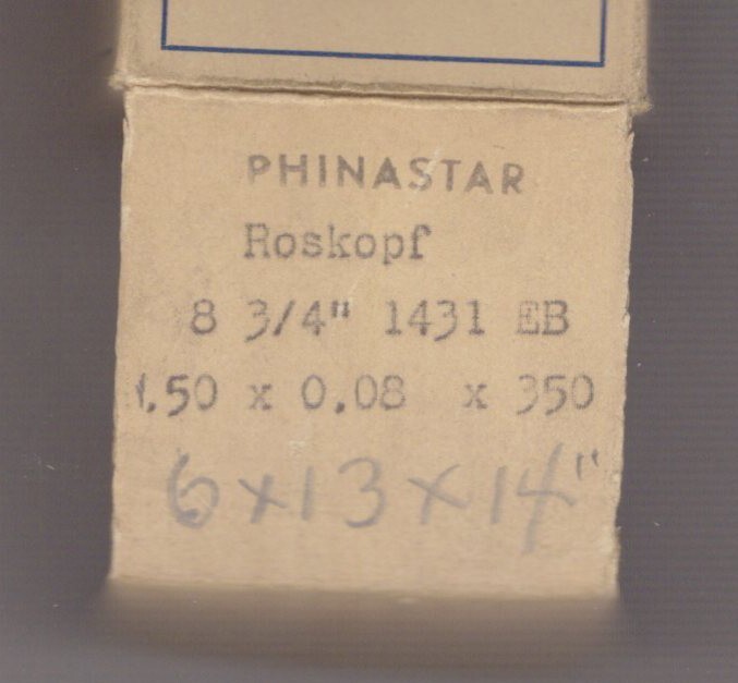 ROSKOPF 1431 MAINSPRING WHITE ALLOY EB 1431