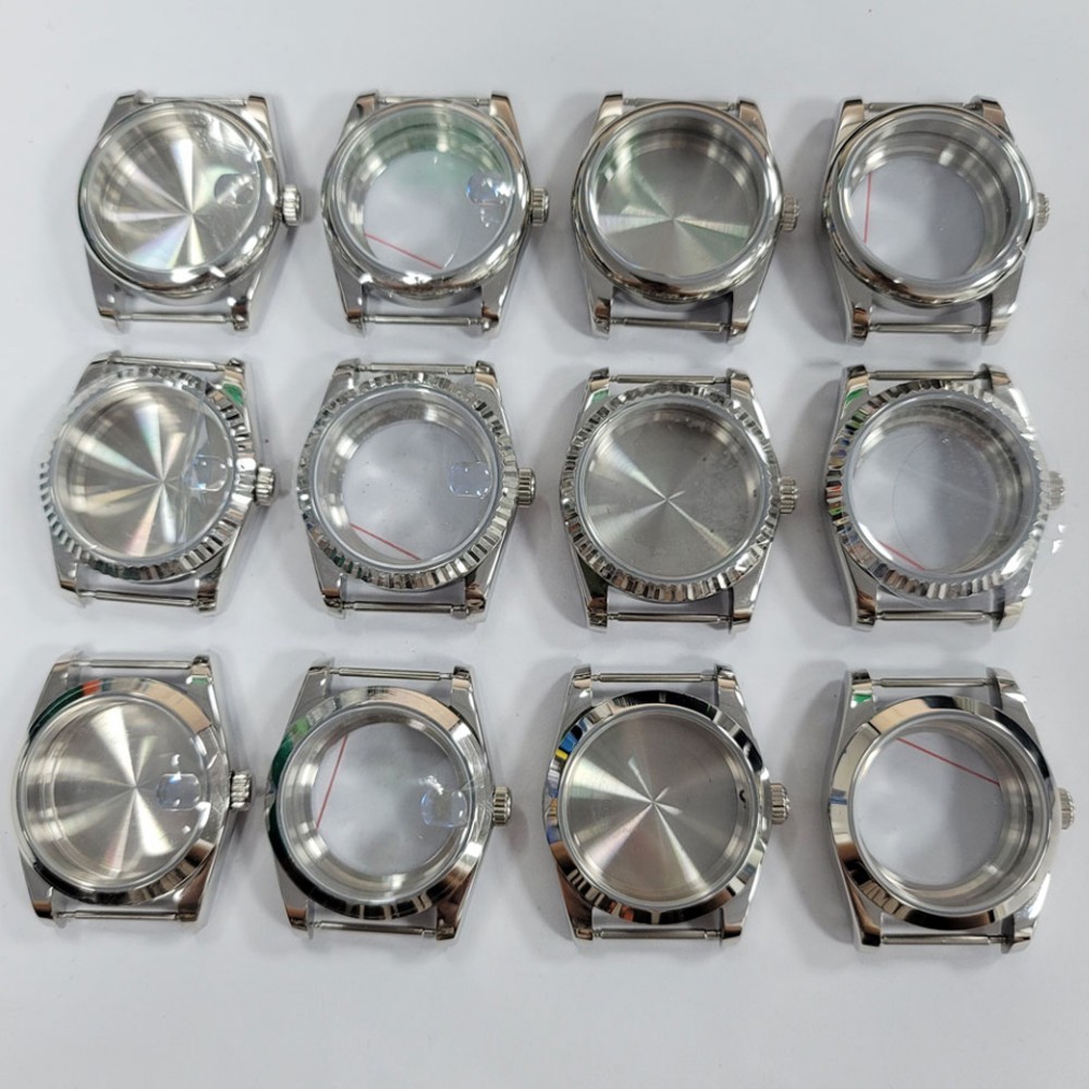36MM/39MM Sapphire Glass Steel Watch Case for NH35/36/4R Movement Watch Modified