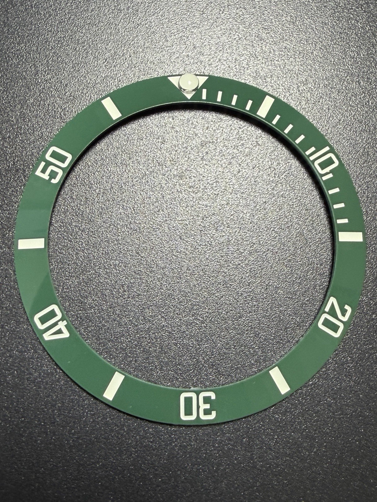 GREEN CERAMIC FULL SUPER BLUE LUME BEZEL RING INSERT 38mm Seiko SKX Rolex sub
