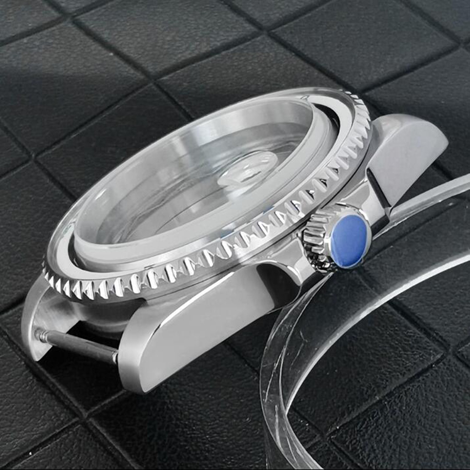 40MM Stainless Steel Case Sapphire Glass Watch Case for NH34 Automatic Movement