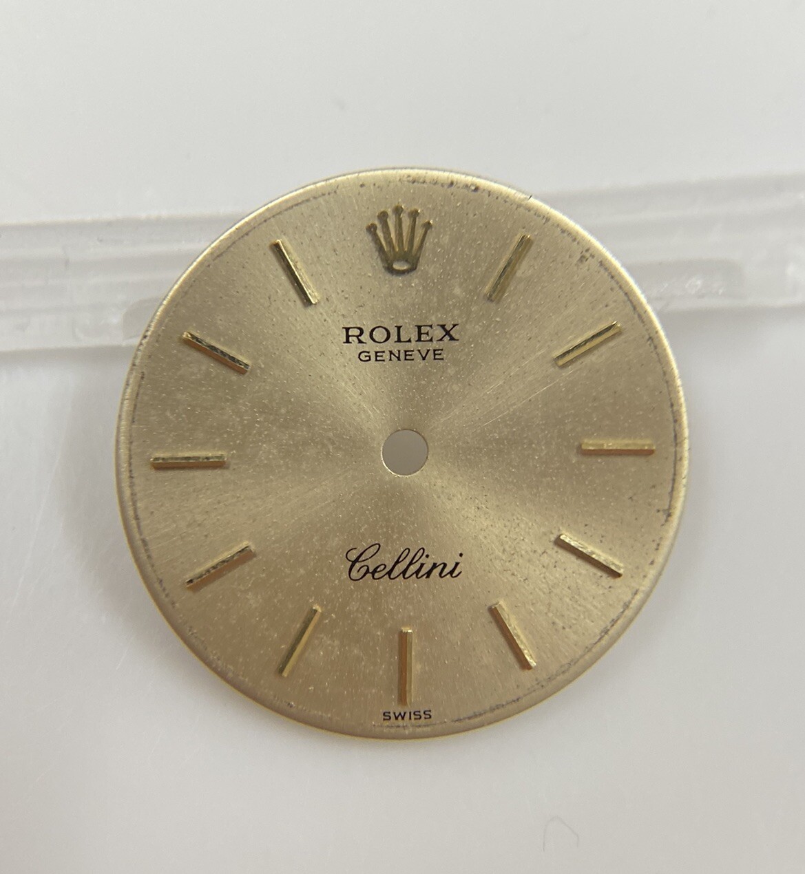 Original Rolex Cellini Caliber 1602 20mm Gold Dial