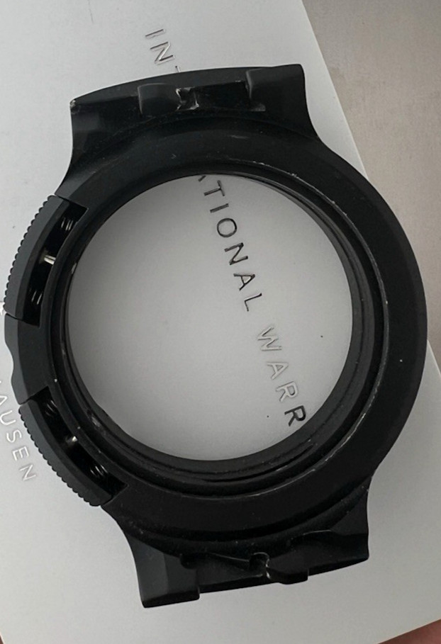 IWC / PORSCHE DESIGN COMPASS RARE WATCH CASE 3700S BLACK PVD 41MM NEW Swiss Made