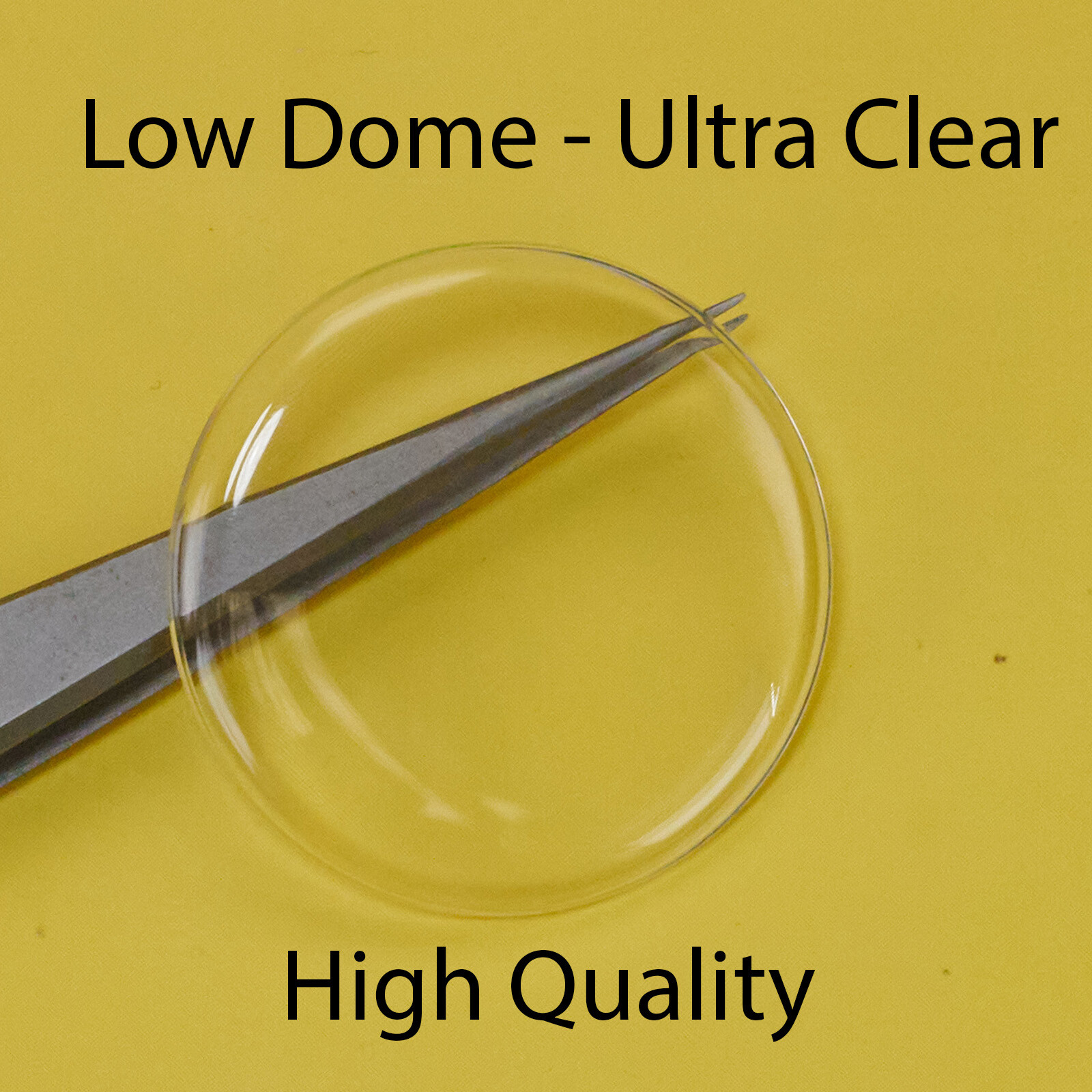 PREMIUM Low Dome Acrylic Watch Crystals ULTRA CLEAR Glass Replacement 22mm-49mm