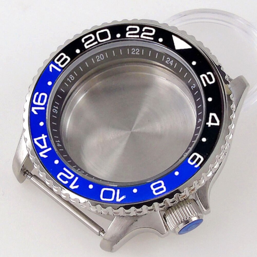 41mm Steel Diving 20Bar Watch Case Strap Sapphire 120 Clicks for NH34 GMT NH35