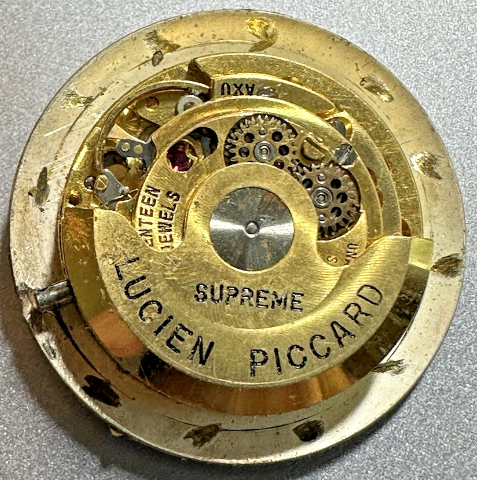 Mens LUCIEN PICCARD 17J LP65 AUTOWIND WATCH MOVEMENT / DIAL Good Balance V22