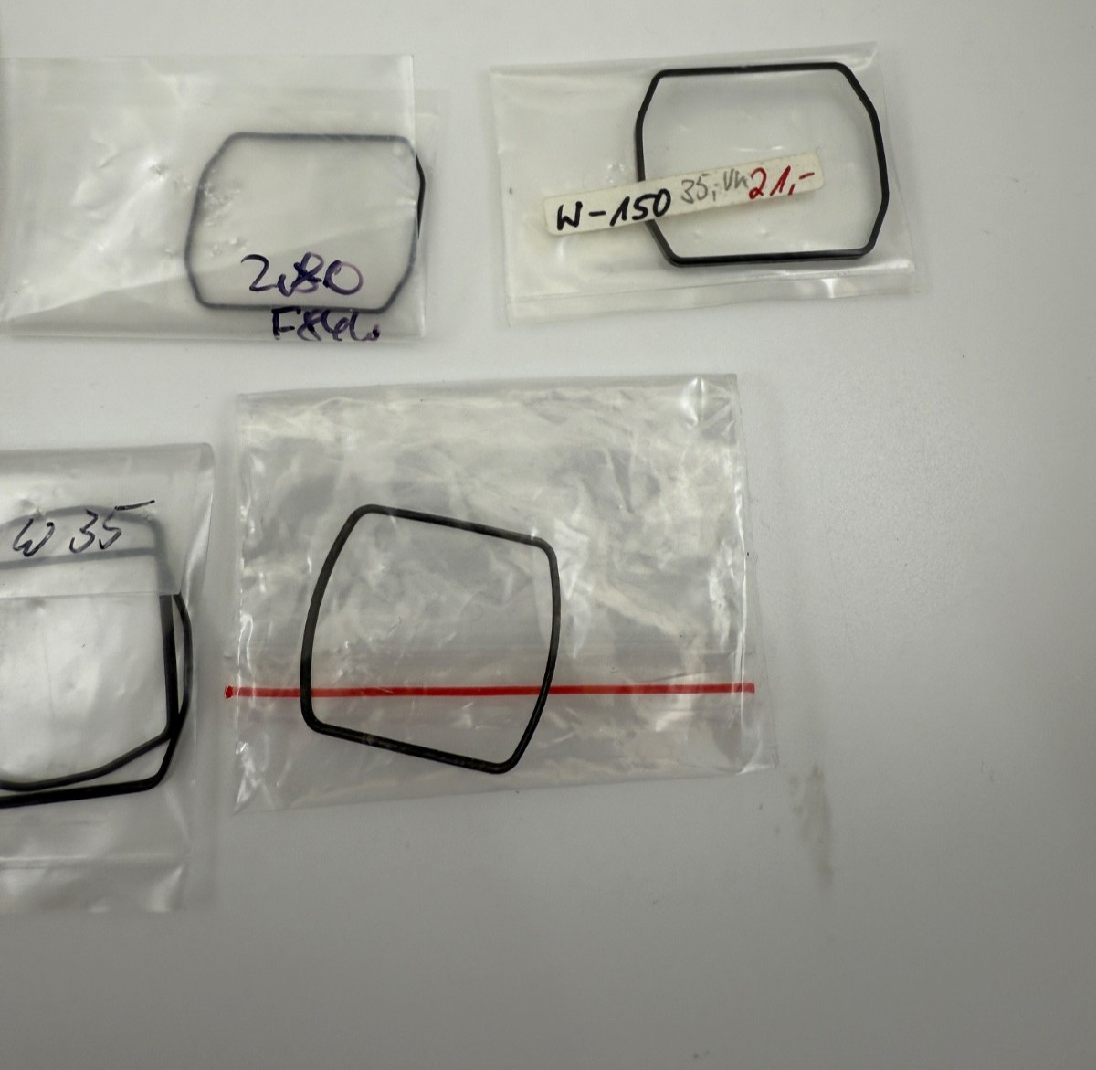 NOS Casio Watch Plexi Glass / Plastic Crystal and Gasket Lot