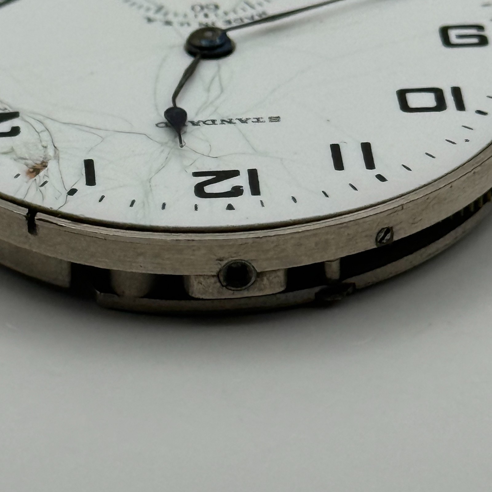 New York Standard Pocket Watch Movement USA Watch Co 15J Sub Seconds Parts 36mm