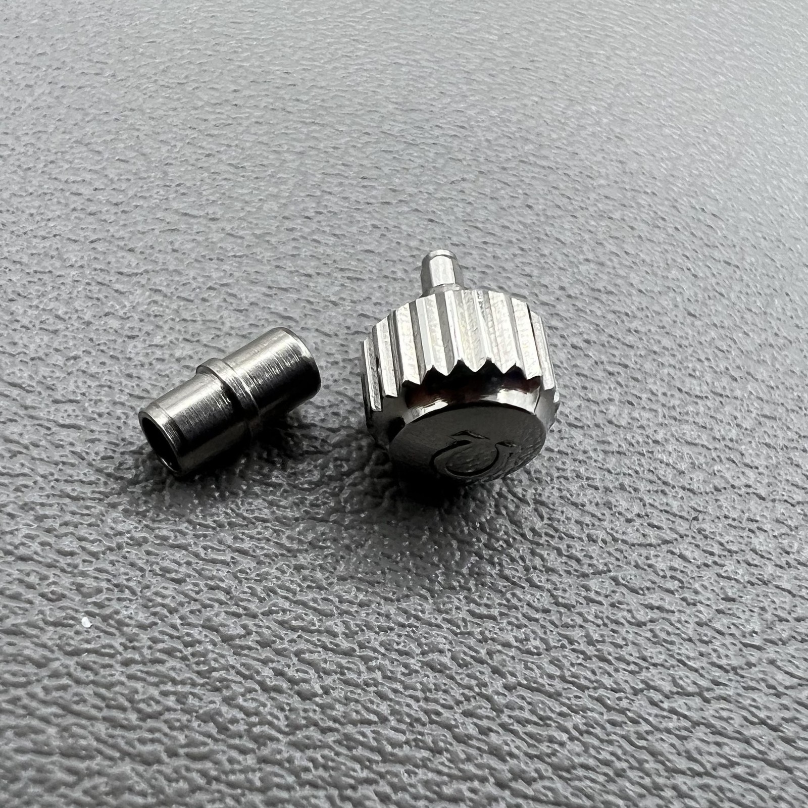 6.0mm Sivler Watch Crown with Tube for OMEGA Seamaster 300 Watch
