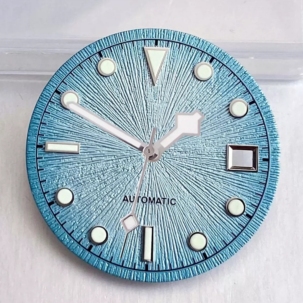 29mm Watch Dial+Hands Green Lume for 2824 PT5000 ST2130 8215 8200 Movement Parts
