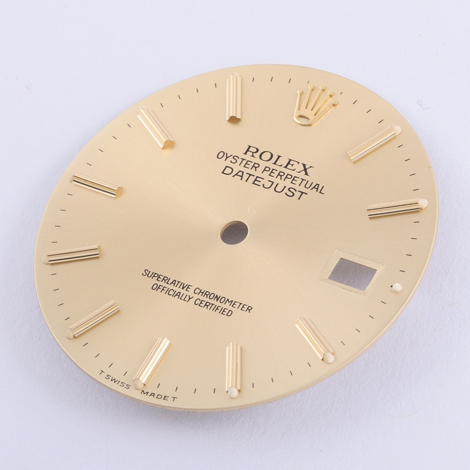 Rolex Mens Datejust 36mm Champagne Stick Dial T Swiss Made T 16013-16233 #c15