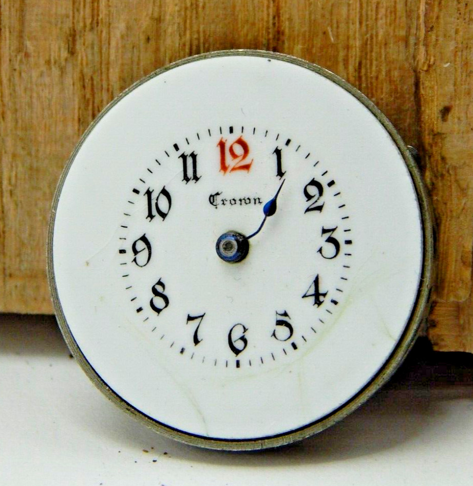 Vintage New York Standard Crown 730 model EE 3/0s 7 jewel hunting watch movement