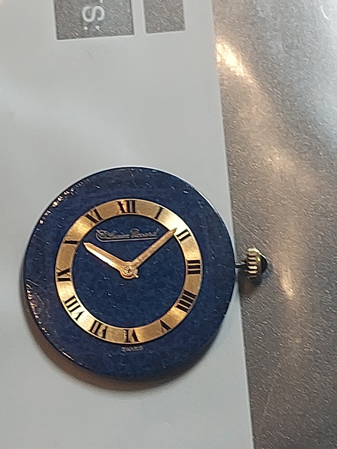Lucien Piccard Lapiz Lazuli Dial Beautiful Cal 48 Mens 17 Jewels W. Movement