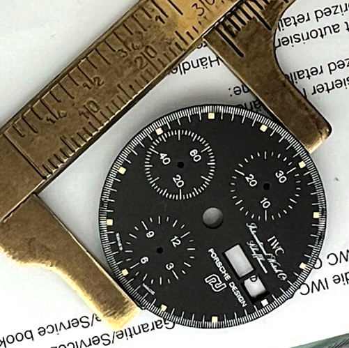 IWC / PORSCHE DESIGN RARE WATCH BLACK DIAL BY ORFINA TOP GUN REF 7176 Swiss Made