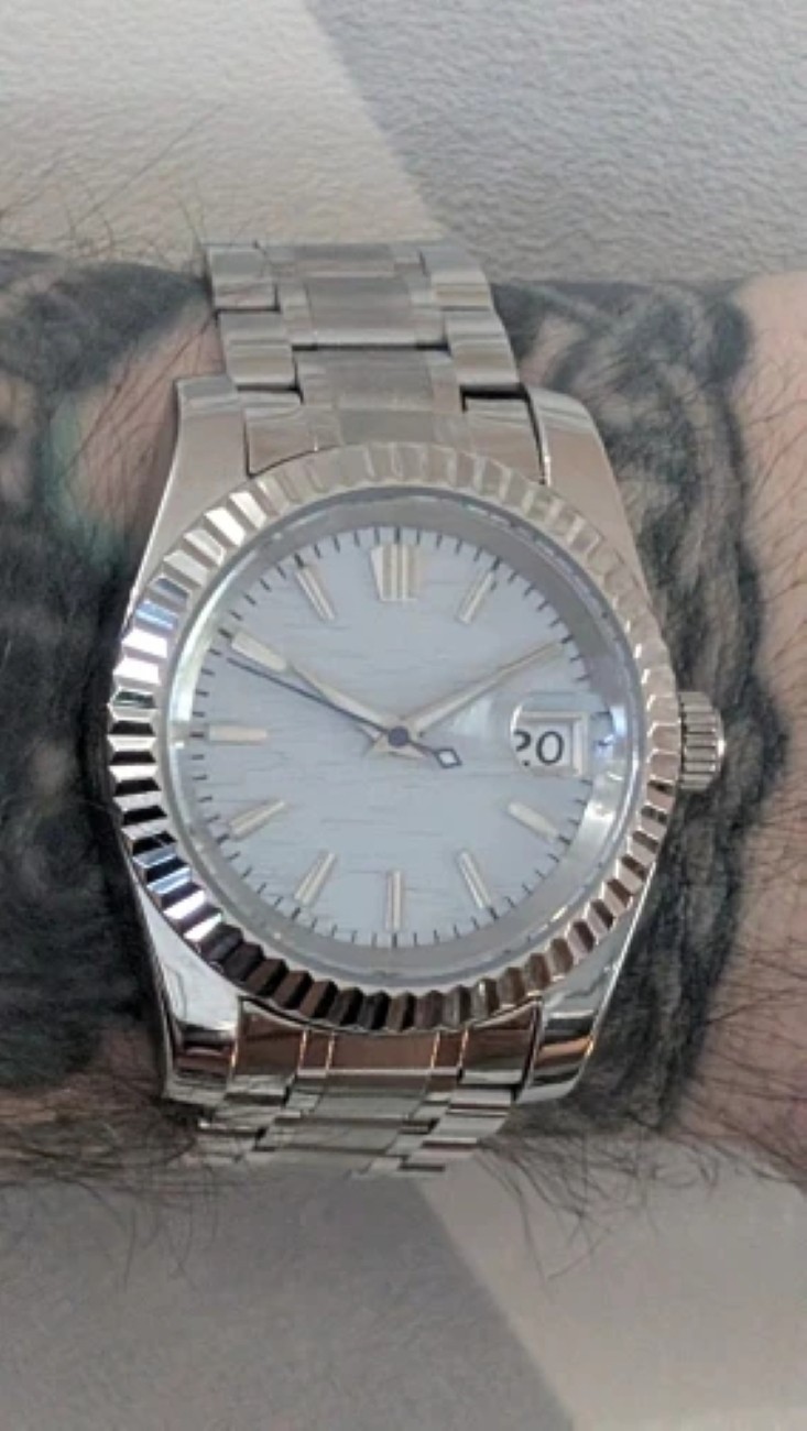 Blue Luminous Watch Hands for NH35 NH36 Movement Diving Watch Parts