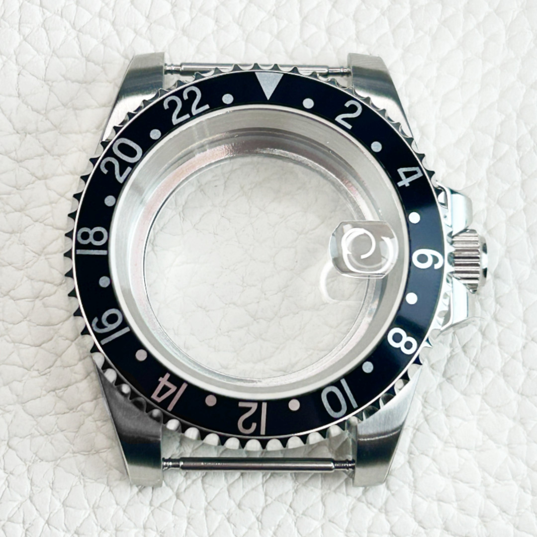 For NH35 NH36 NH34 Vintage GMT Sub Black Ceramic Bezel 40mm SKX007 Watch Case US