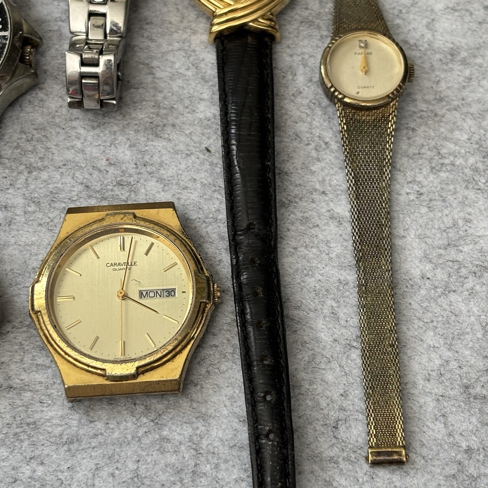 Broken Vintage Watch Parts Lot – Lorus Seiko Boca Classics Timex Armitron