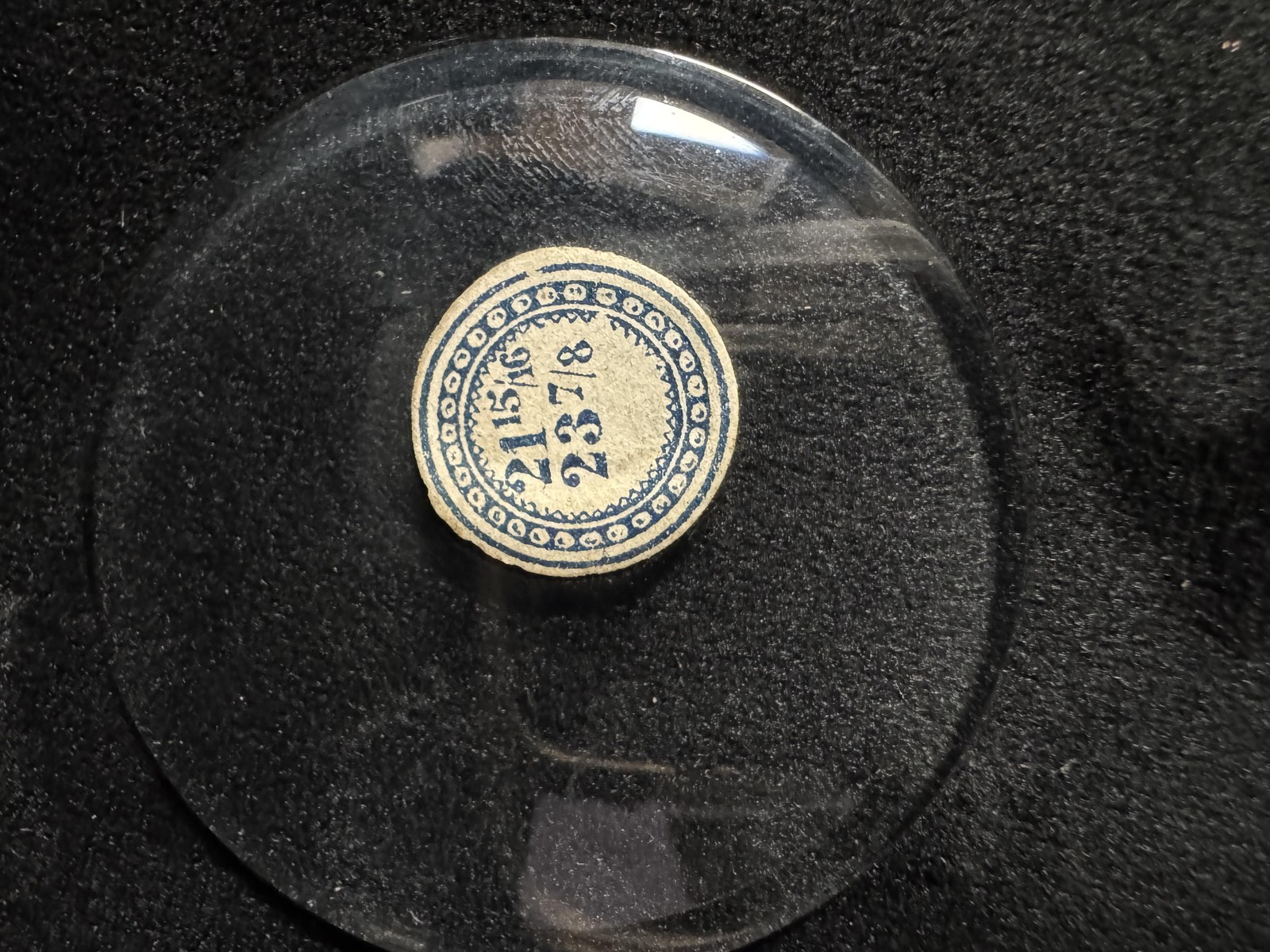 Vintage Round Domed Glass Watch Clock Crystal 21 15/16 23-7/8 Part Replacement