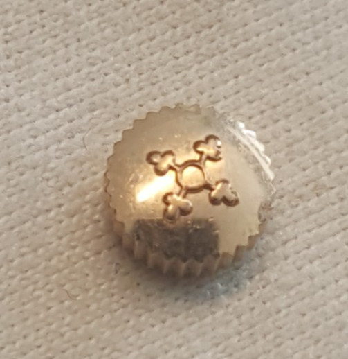 Cortebert Gold Plated Water Resistant Crown