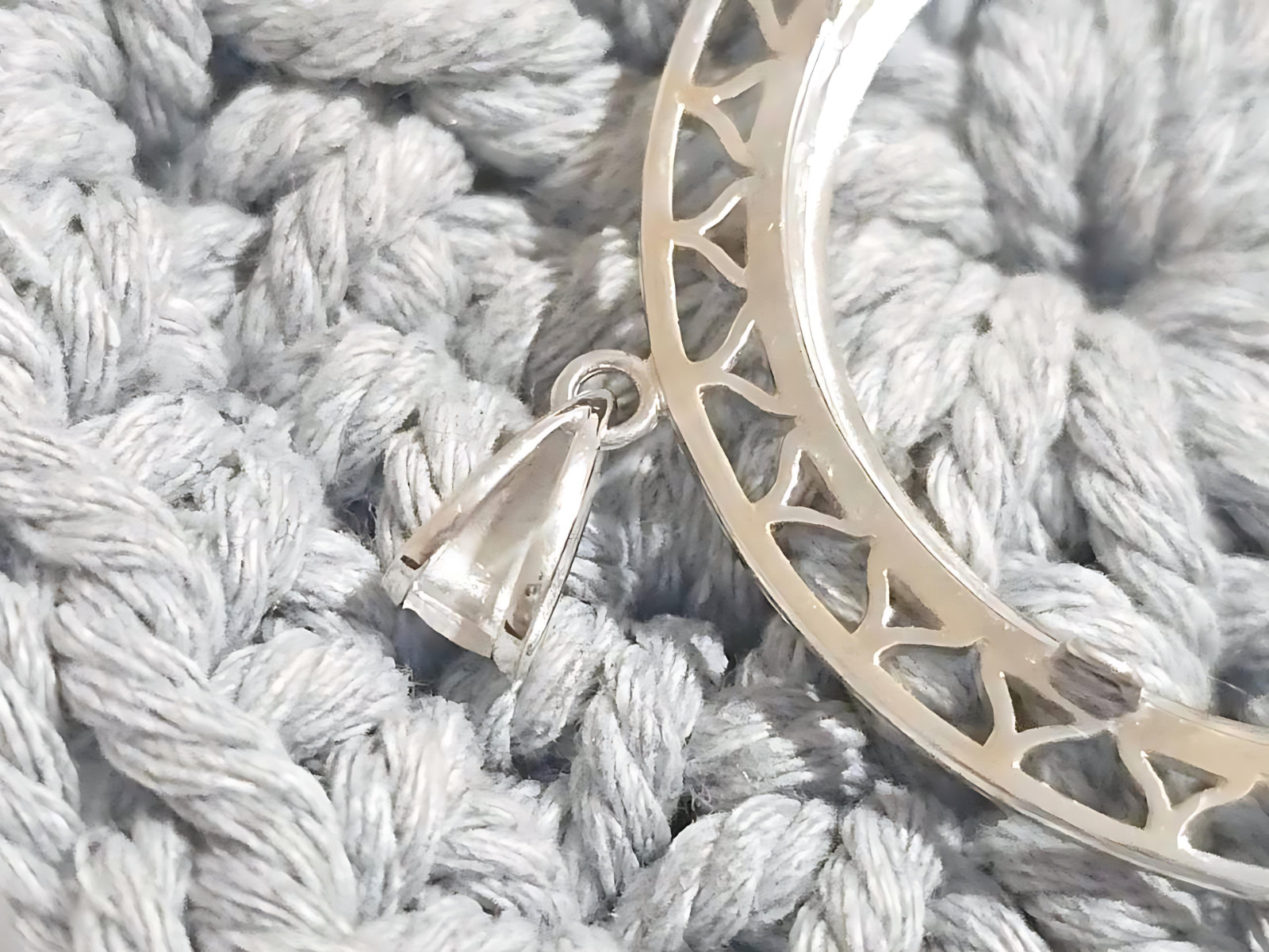 925 Sterling Silver Prong Back Filigree Edge Bezel for 38mm 1 Dollar Coins