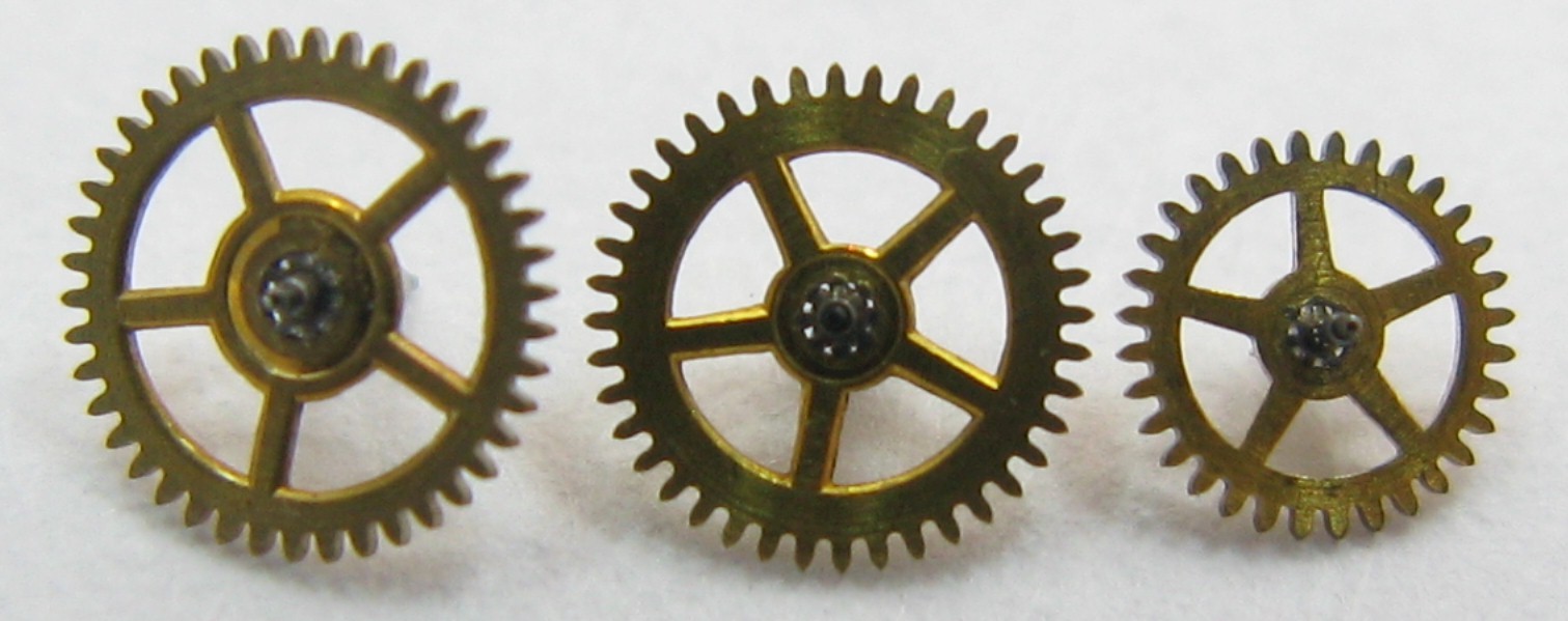 Patek Philippe Geneva part train x3 wheel gear Cal. 13.5 320