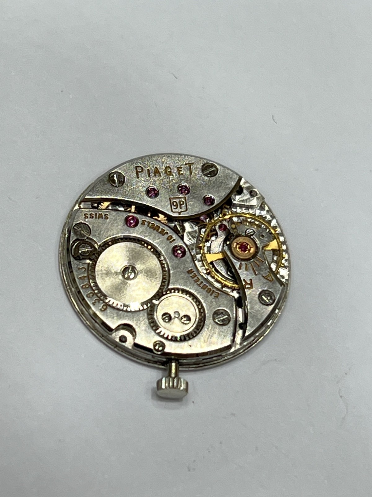 Piaget Manual Cal.9P Dial & Movement & Crown Swiss Made Ultra Thing Running