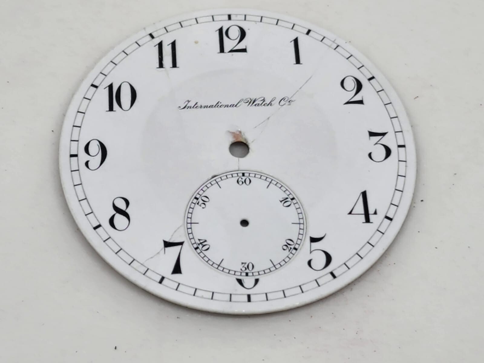 International Watch Co Enamel Dial for pocket watch – IWC Dial Porcelain