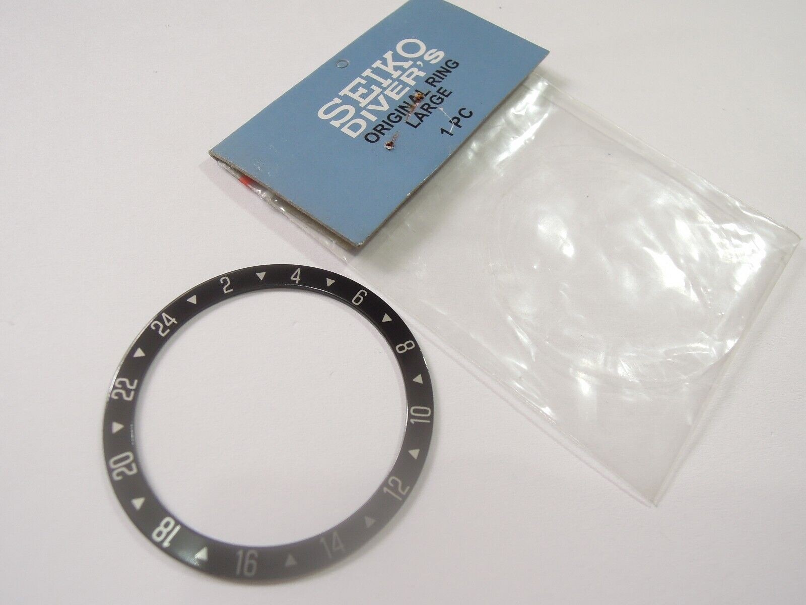 NEW BLACK BEZEL INSERT GMT 38MM LARGE DIVERS SKX007-009 / 7002-7001 /6309-7040