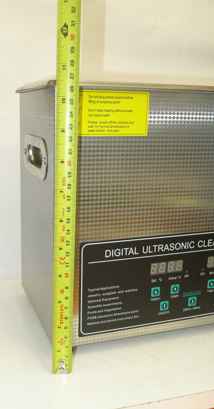 Ultrasonic Watch/parts Cleaning machine tank JPS30-AD (unused) 6L heated/timer
