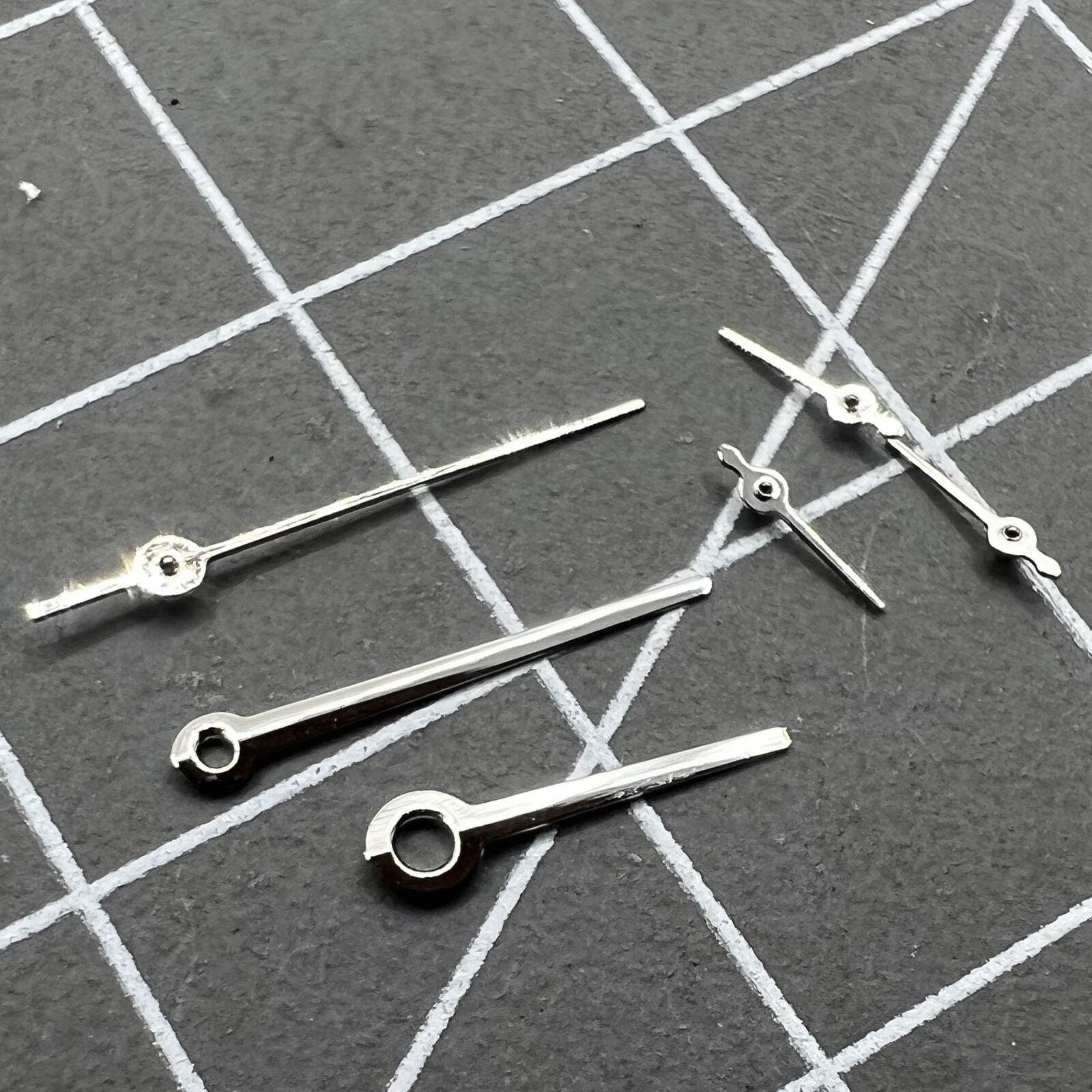 2 Sets No Lume Silver Trim Watch Hand for Movement VX3J VX9J VX7J VX3N VX9N VX42
