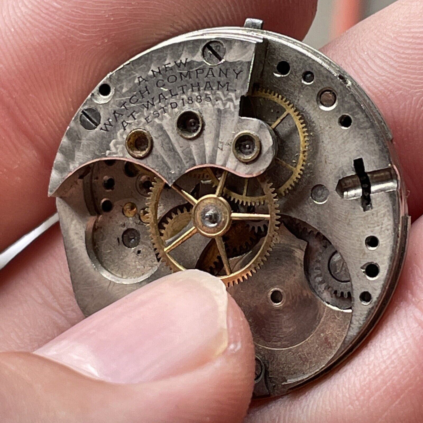 Vintage Waltham Watch Co. Face And Movement