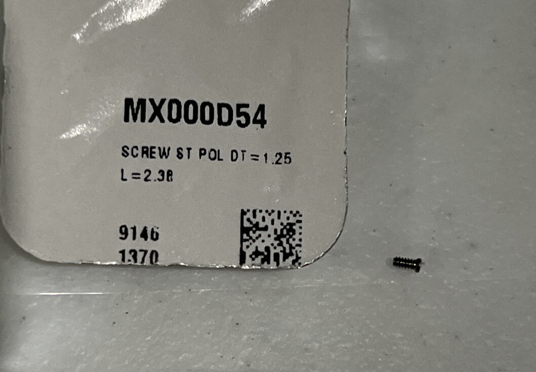 Cartier One Back Screw Panthere Santos 1284 2740 1120 Authentic New MX000D54 1pc