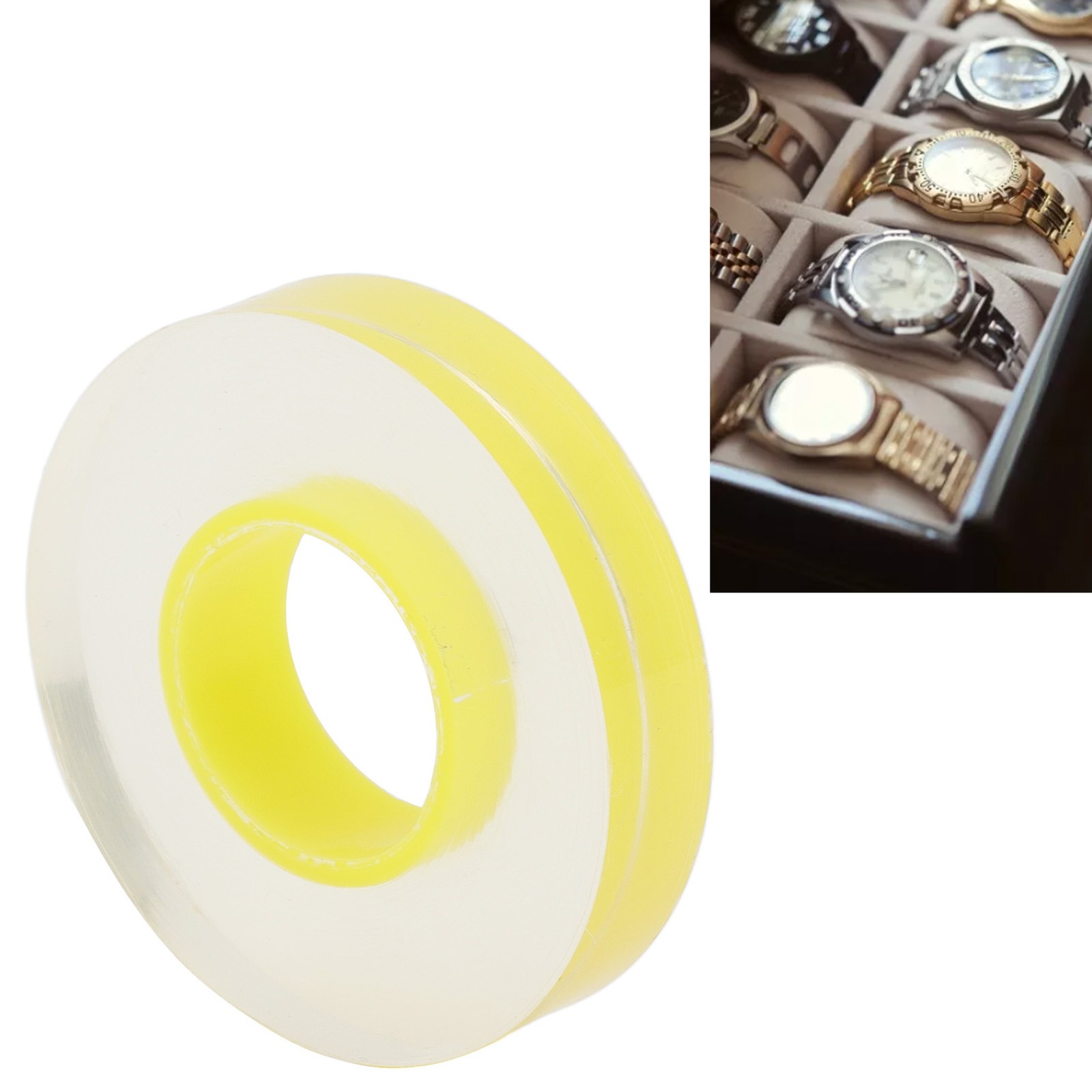 15mm Watch Strap Scratch Resistant Protective Film Yellow