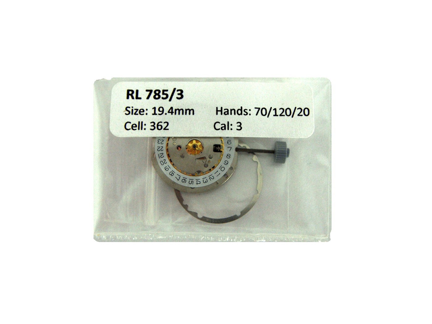 Ronda 785 Watch Movement Date @ 3 O’Clock