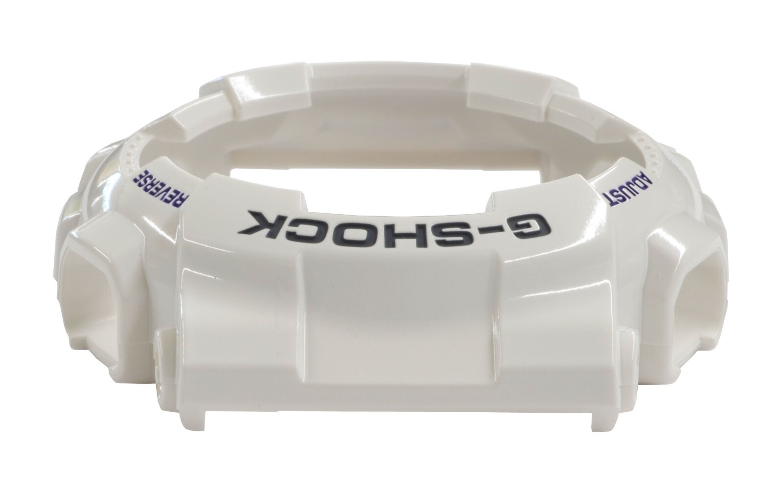 Genuine CASIO G-SHOCK Watch Band Bezel GA-100A-7A Glossy White Rubber Cover