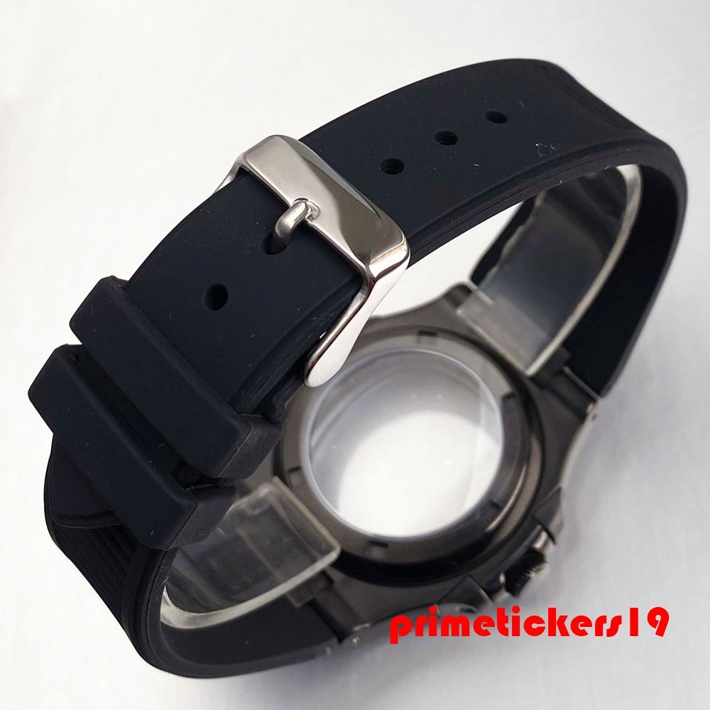 NH35 Square Watch Case+Silicone Band+Dial Hand Fit for Nautilus Style Wristwatch