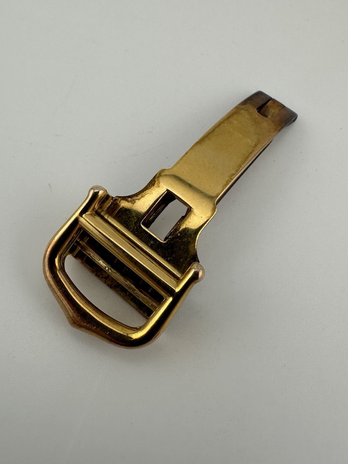 Cartier Watch Buckle 18ct Yellow Gold Vermeil Folding Deployant Clasp 14mm