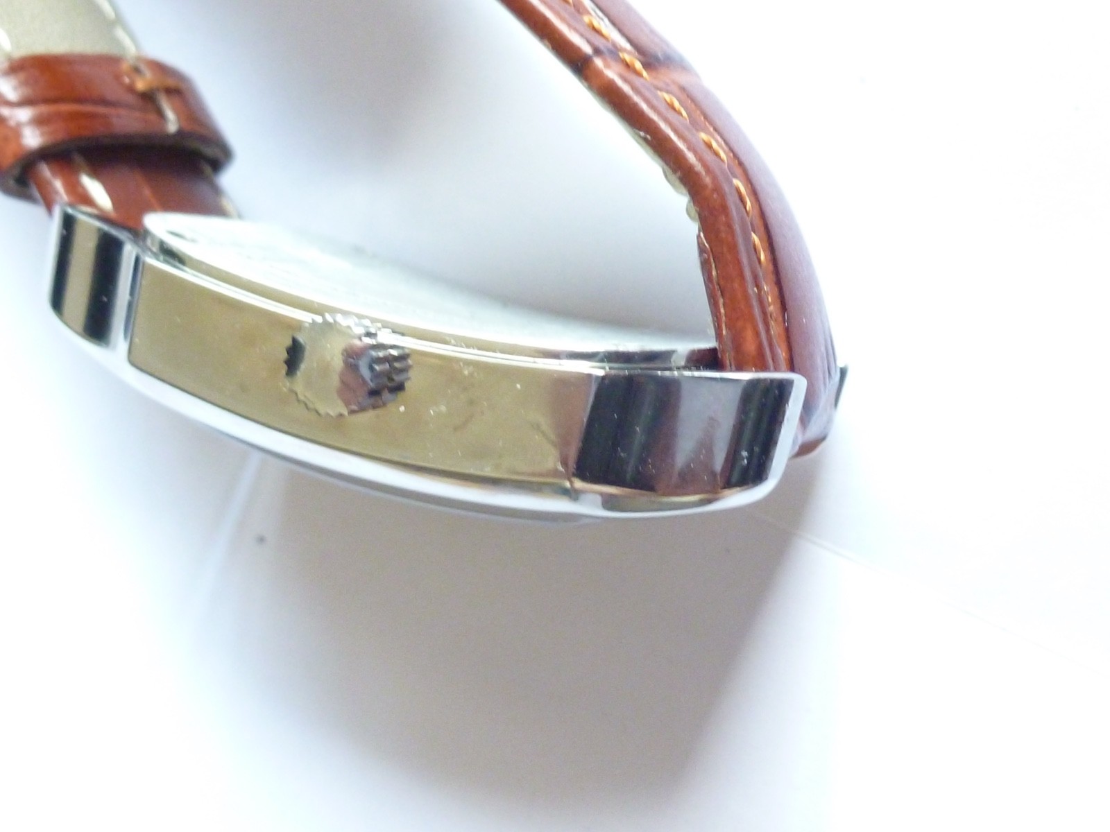 Vintage NOS DUNHILL Men’s Rectangular Steel Wristwatch Manual ETA 28mm x 39mm