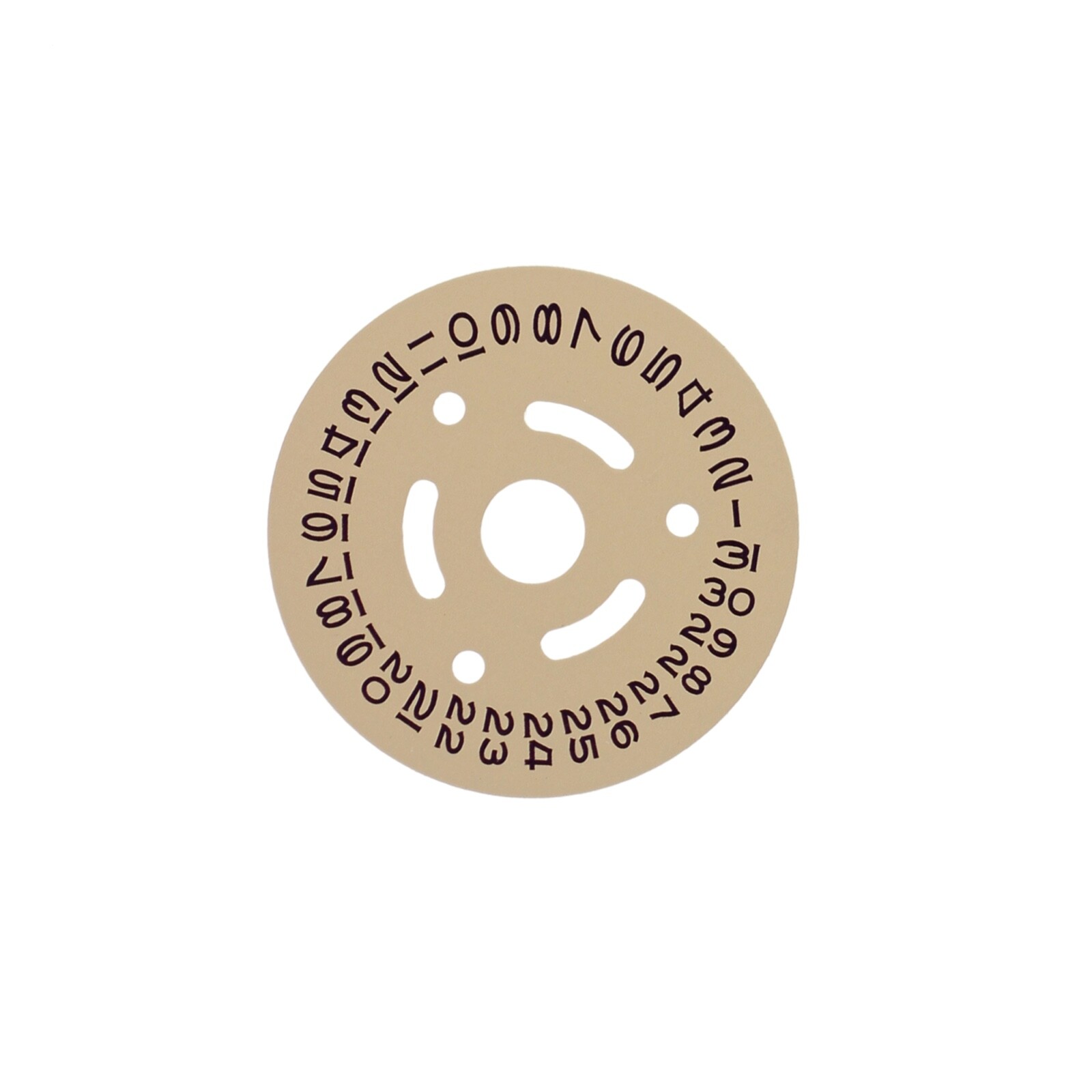Calendar Date Disc fits Rolex Ladies Vintage Caliber 2035 Champagne color