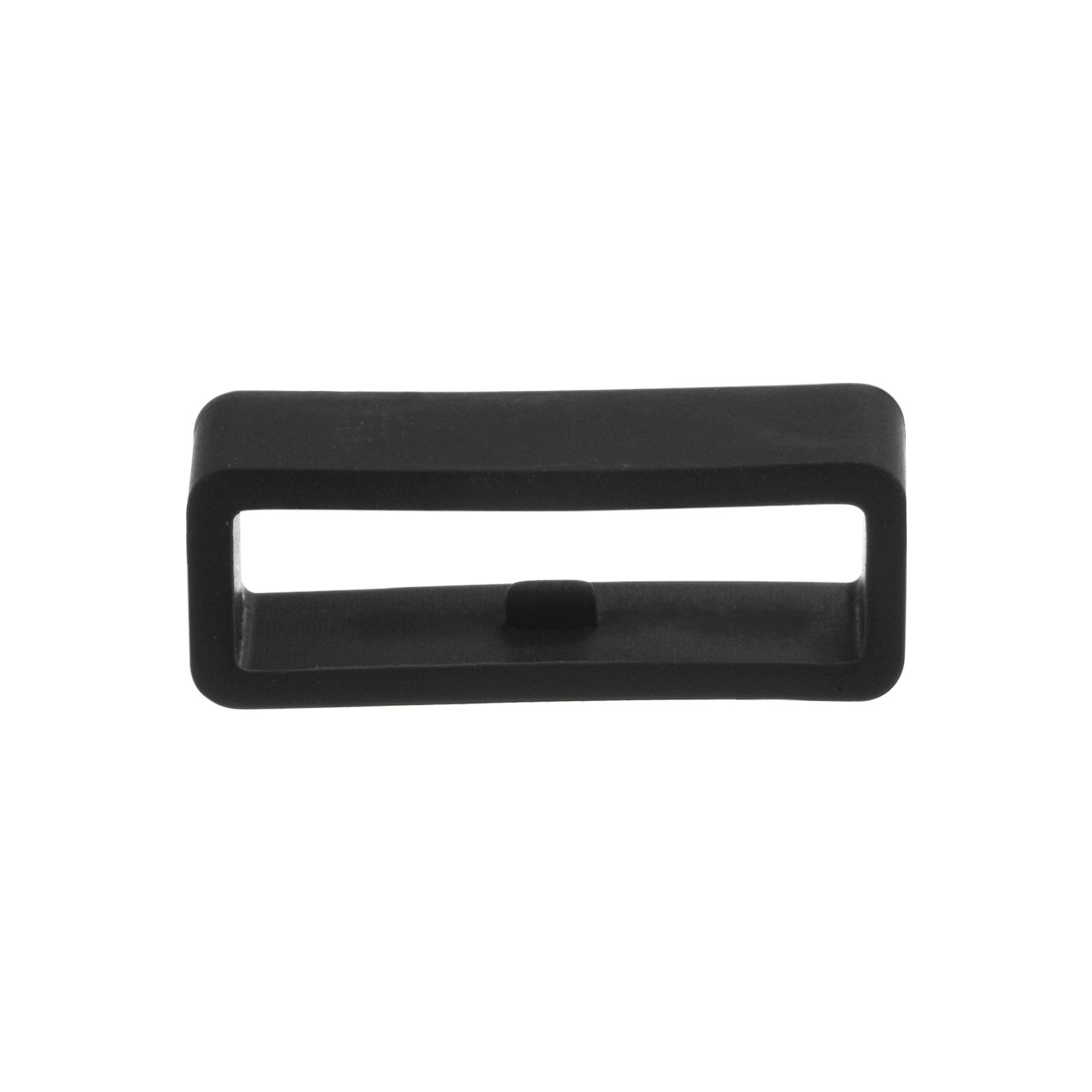 6pcs Watch Strap Loop Fastener Rings 20mm Rubber Watch Holder Keeper Black
