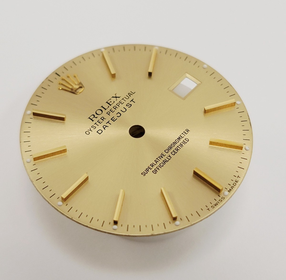 Genuine Factory Rolex Dial Champagne Stick Datejust 36mm 16013, 16233