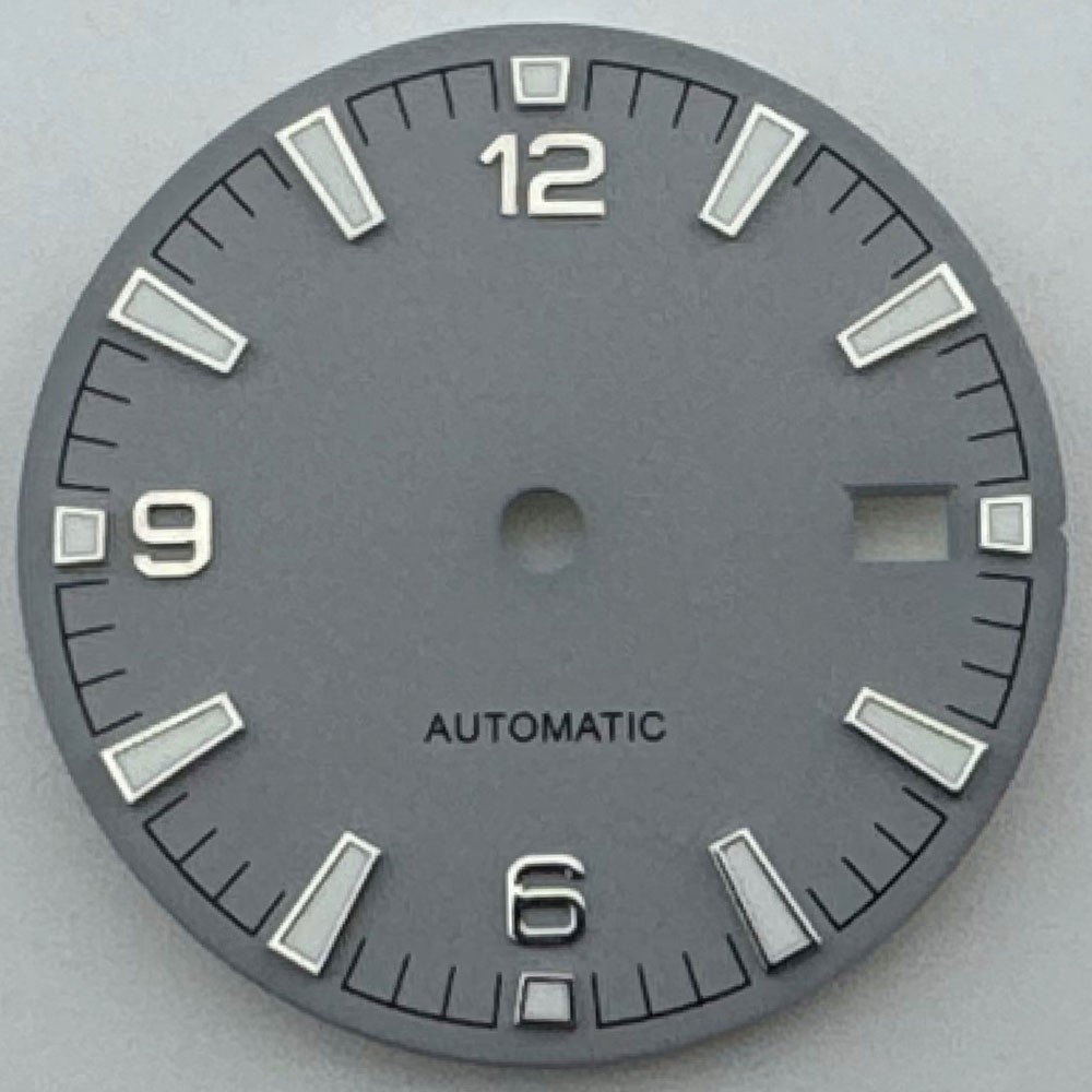 31mm Dial Fit NH36 NH35 NH34 Movement 3/3.8 O’Clock Crown White Gray Black Blue