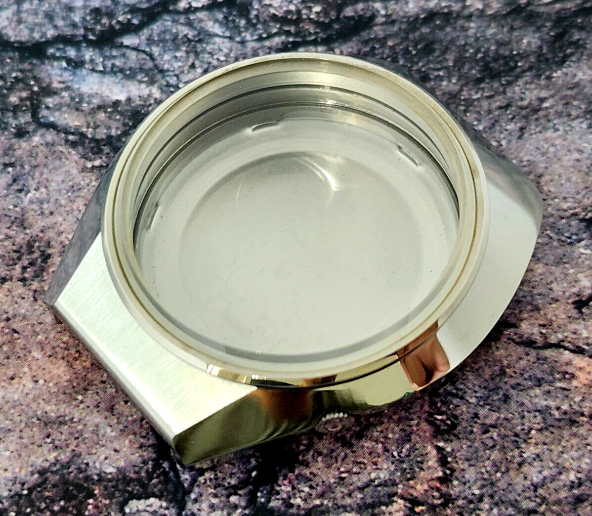 NOS GENUINE CASE VINTAGE SEIKO 6106-8630 COMPLETE CASE SS.