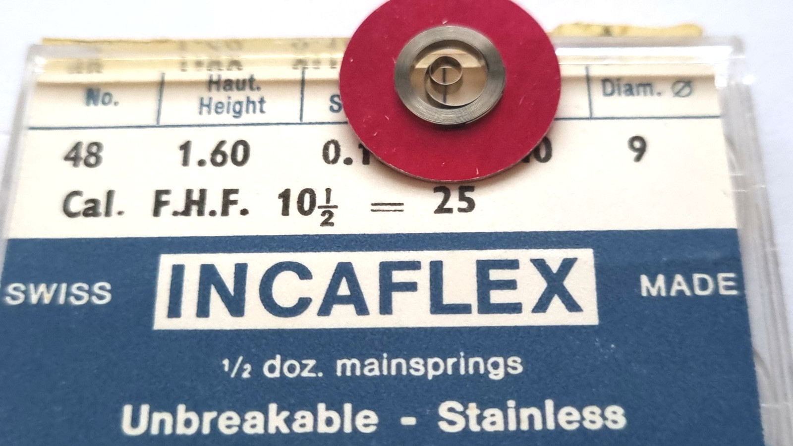 FHF WATCH 25 25-3 251 68 SWISS MADE REPLACEMENT MAINSPRING PART 770