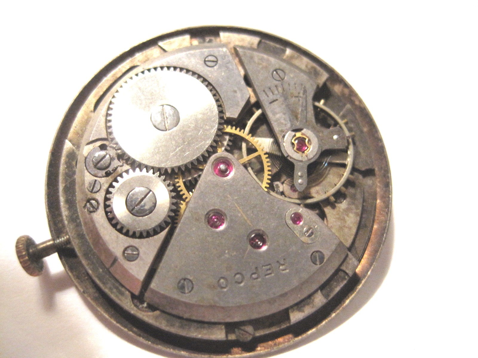 Antique Gents Repco Watch Movement 30 mm, 17 jewels. Swiss #