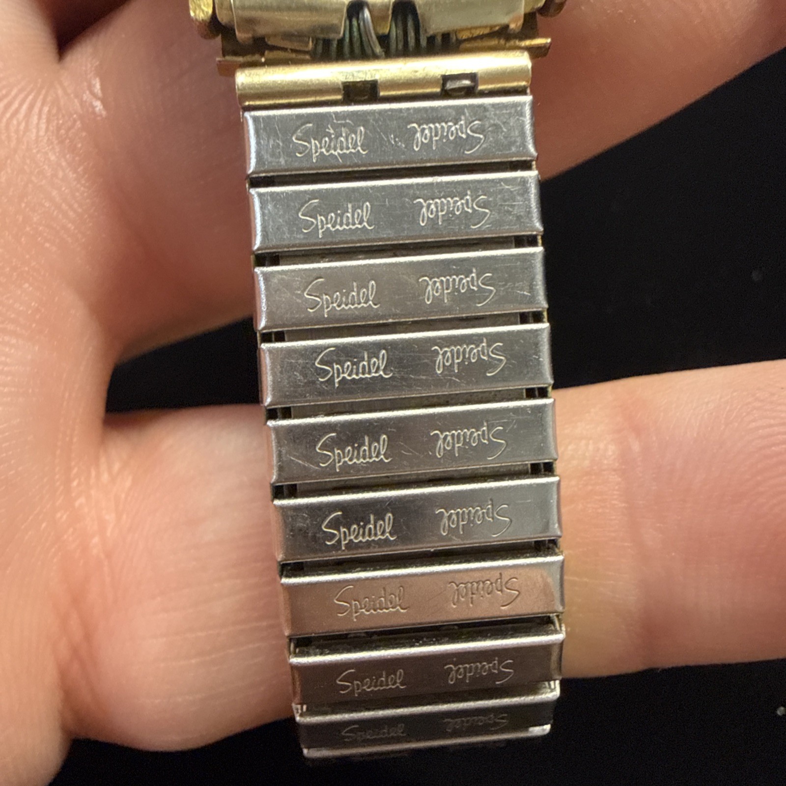 Men’s JAZ Paris France Rectangle Date Watch With Speidel Bracelet Running