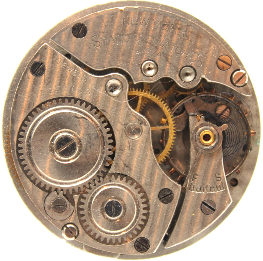 1891 NEW YORK STANDARD POCKET WATCH MOVEMENT P237793 GRADE 39 18s 7j (OS2)