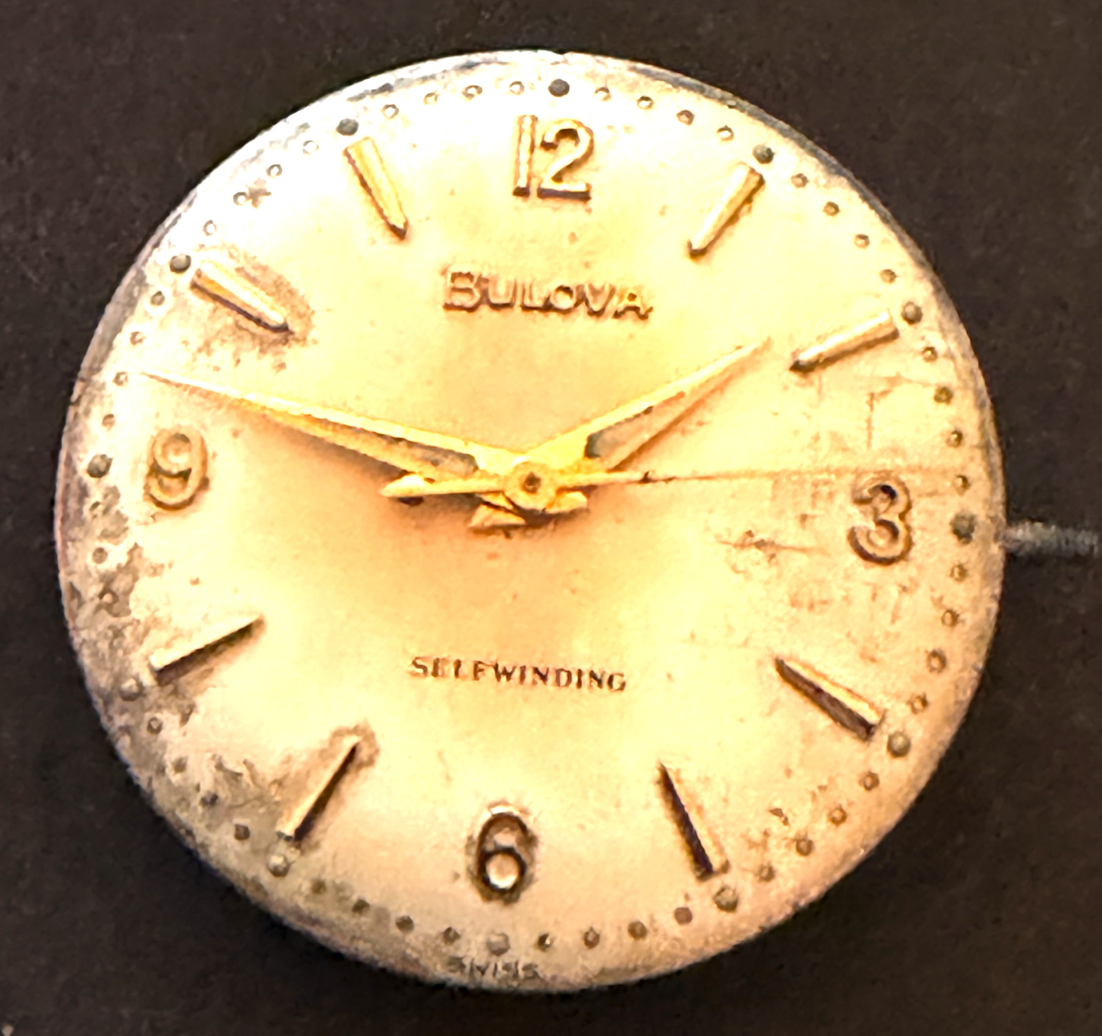 Vintage Bulova 11 AFAC Automatic Men’s Watch Movement Parts Balance 11AFAC 17