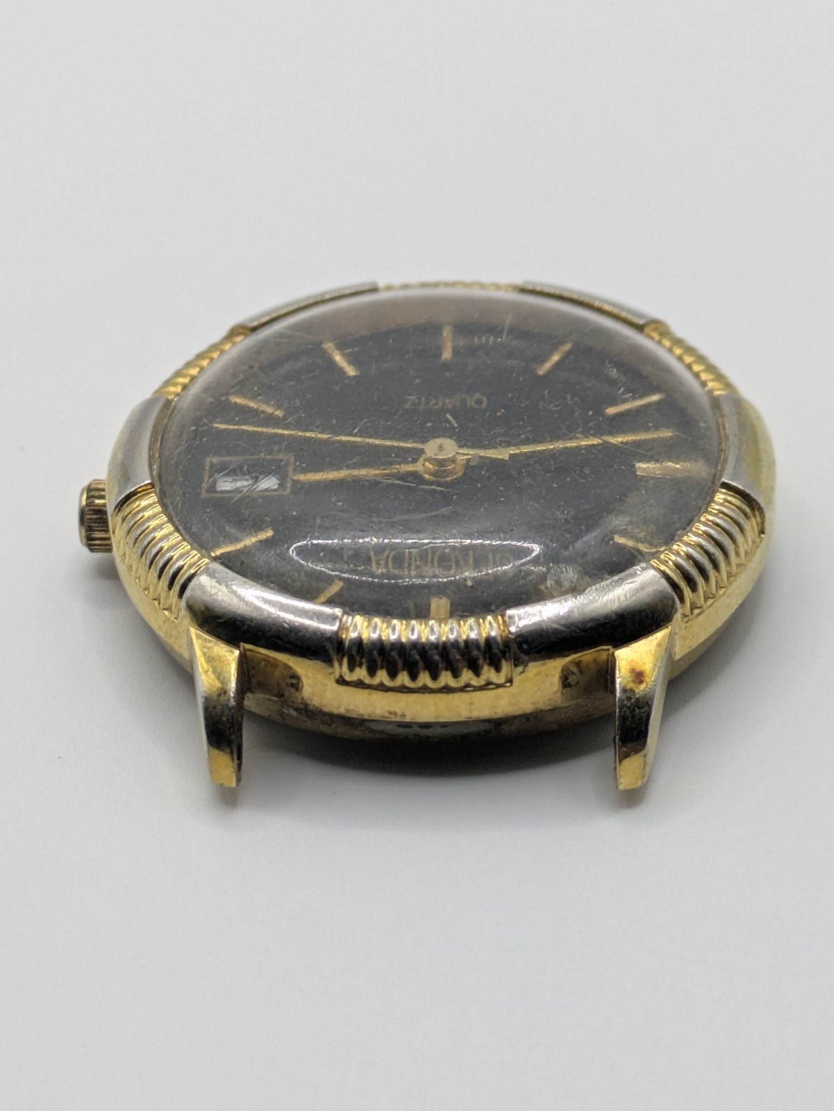 Sekonda HP 6881 Quartz Date Watch Head No Strap Case Back Parts Repair