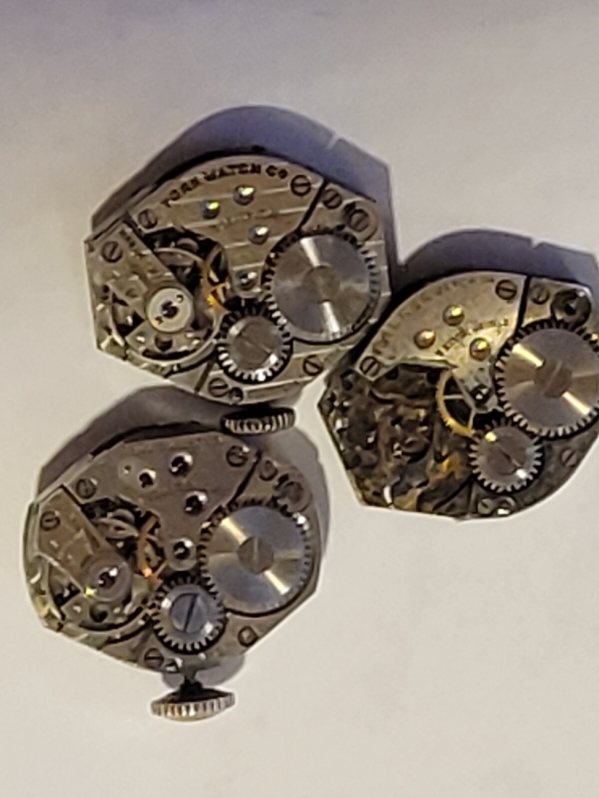 Two Unitas 190 movements plus one partial Unitas 190 movement.